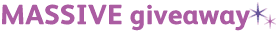 MASSIVE giveaway